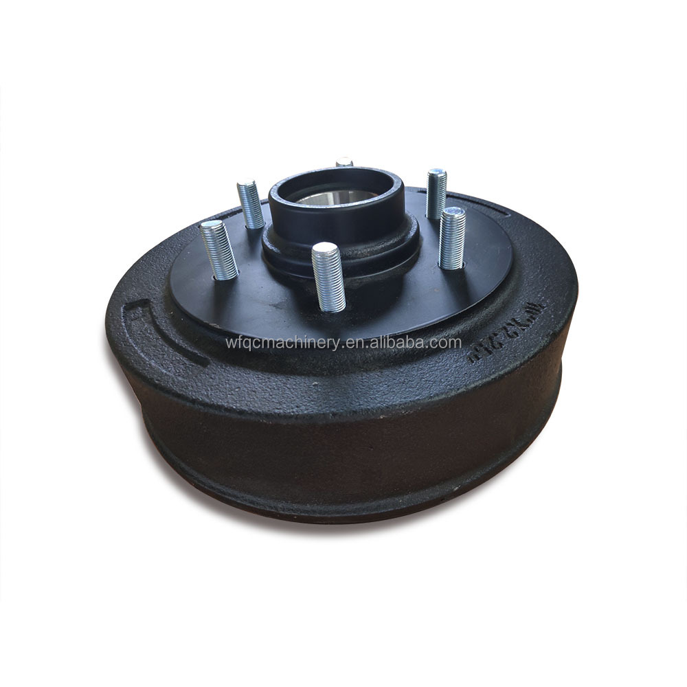 Camper Boat Trailer Axle 7 Inch 10 Inch 12 Inch Brake Drum Assembly with Bearing